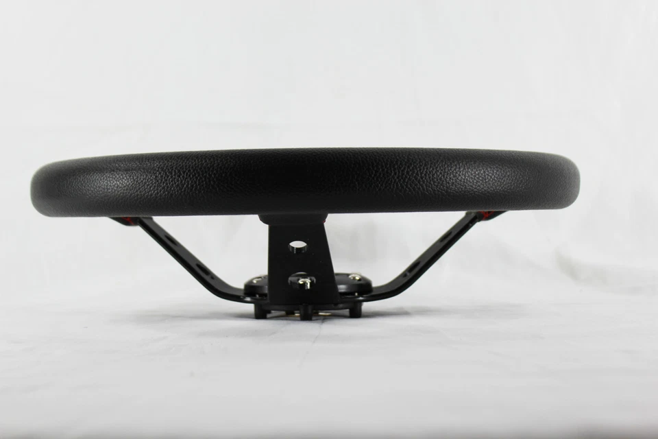 Volante universal de 6 orificios plato profundo negro centro raya roja para Acura Honda Foto 2 de 4