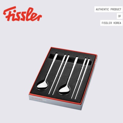 Fissler Korean Style Cutlery Set For Two Spoon Chopsticks 4pcs Stainless Steel