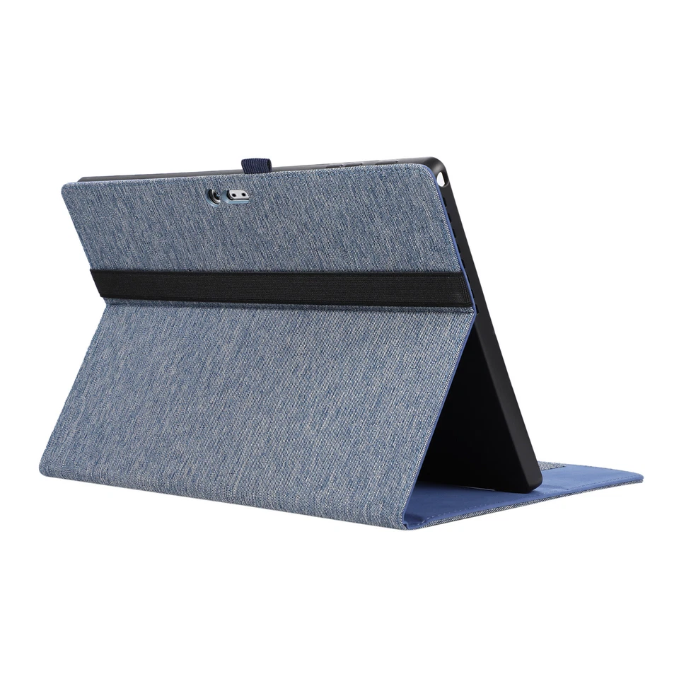 Denim Fabric Flip Case for Surface Pro 4 5 6 7 8 9 Shockproof Tablet Cover - Image 4 of 4
