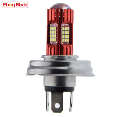 P45T R2 72SMD LED Motorrad Scheinwerfer Birne Hi/ Lo Beam Lampe Weiß DC 12V 24V