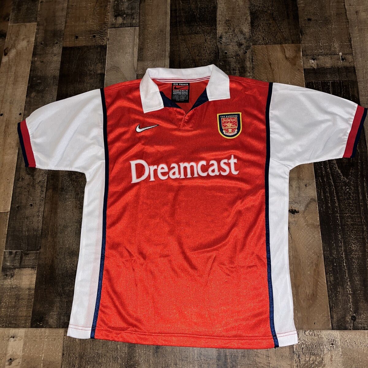 UEFA CUP Arsenal 2000/2001/2002 Home Nike Jersey Dreamcast UEFA CUP Arsenal 2000/2001/2002 Home Nike Jersey Dreamcast