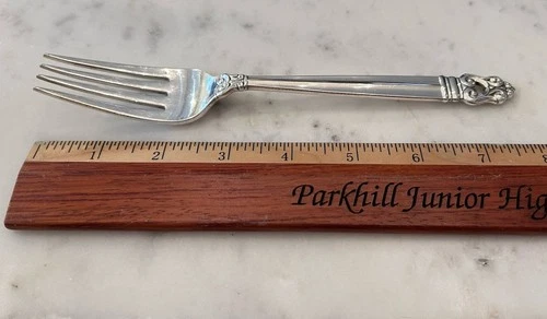 STERLING SILVER INTERNATIONAL ROYAL DANISH 7-3/4'' FORK NO MONO FLATWARE .925