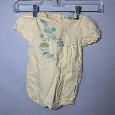 Yellow and blue baby girl romper #babyfashion