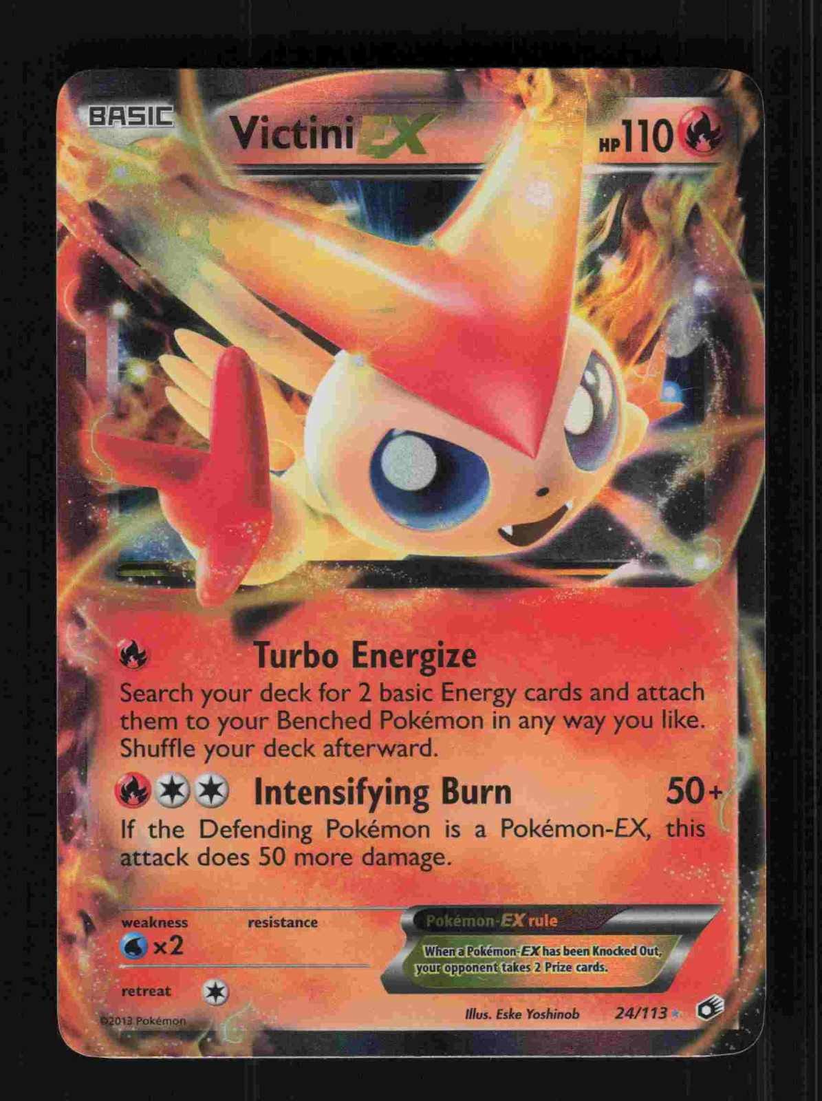 Victini EX - 24/113 - Holo - LP - Legendary Treasures - Pokemon