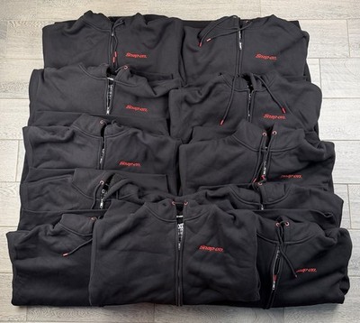 Snap on Dixxon Heavyweight Sherpa Lined Full Zip Hoodie Black NWOT