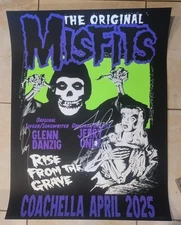 Misfits Poster Coachella 2025 Signed Poster xx/500