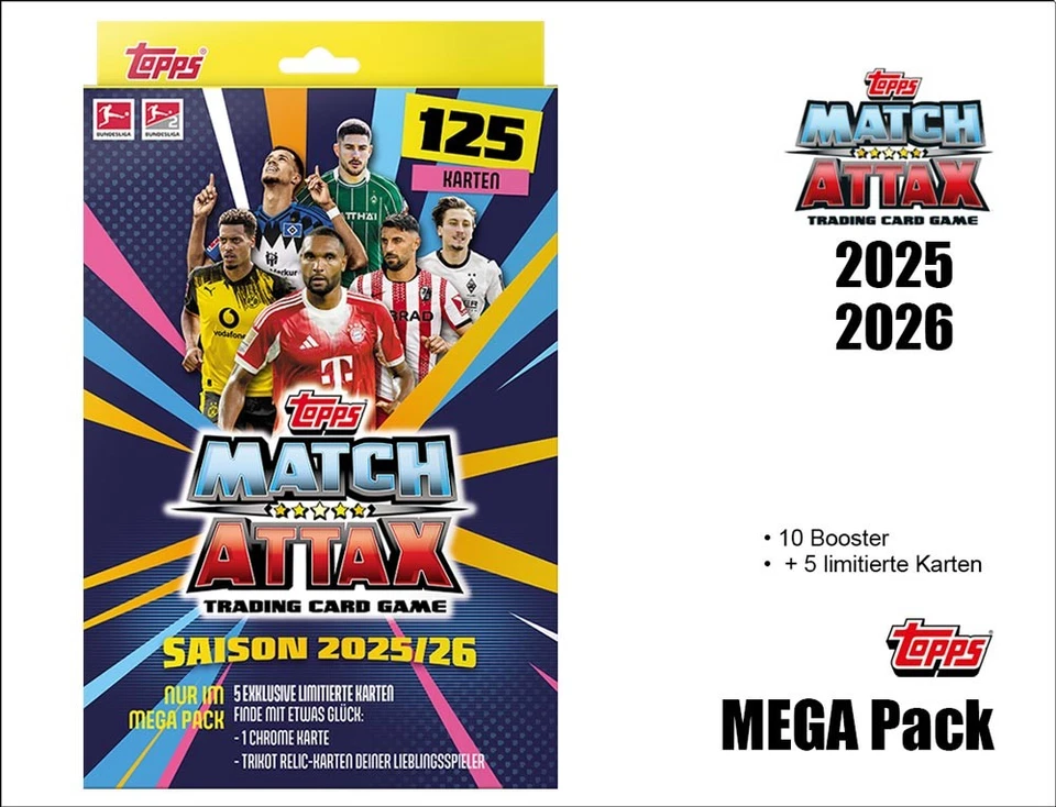 Topps Match Attax Bundesliga 2025/2026 – MEGA PACK