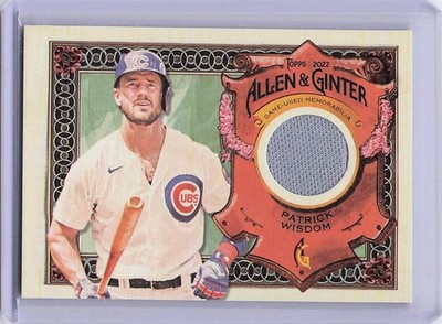 2022 Topps Allen & Ginter #AGRA-PW Patrick Wisdom Full-Size Relics A Design