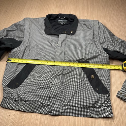 Dryjoys By Footjoy FJ Golf Rain Houndstooth Jacket Mens XL - Zip Off Sleeves - Bild 5 von 9