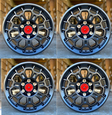 17x8 Wheels For Toyota 4runner Tacoma Fj Gx470 6x139.7 5 Matte Black Rims Set 4