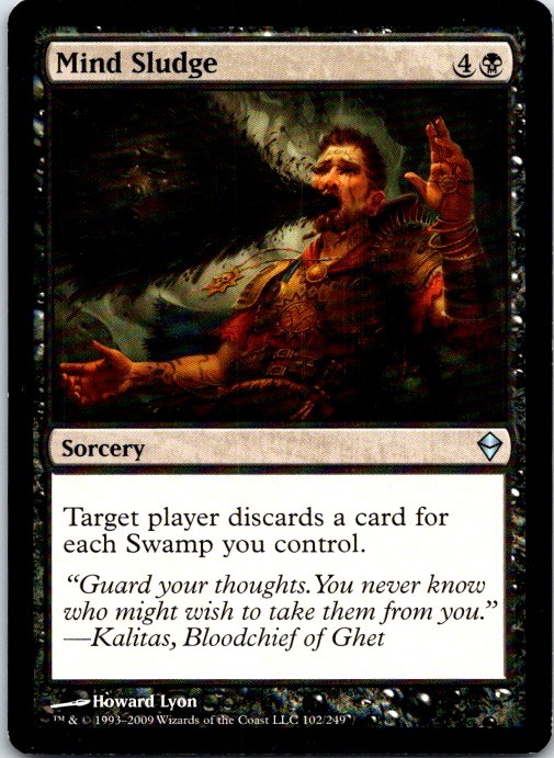 Zendikar Mind Sludge #102 Magic English MTG LP