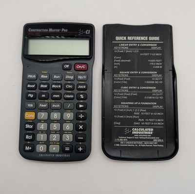 Calculated Industries Calculator Construction Master Pro 4060 w Guide - Tested