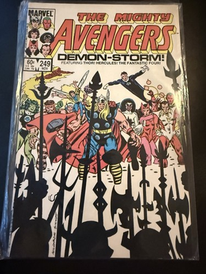#ad Marvel Comics The Mighty Avengers #249 Demon Storm 1980 Thor Hercules $7.75