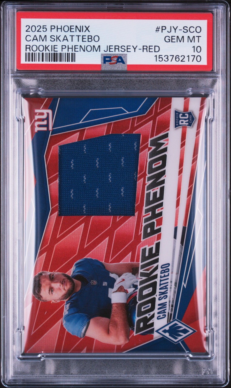 Cam Skattebo Panini Phoenix Rookie Phenom Jersey #PJYSCO Red