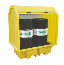 Spill Pallet All Weather for 4 Drums 650kg Working Load 230Ltr Sump Capacity