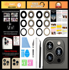 2PCS Back Rear Camera Lens Glass Replacement for iPhone 13 Pro Max/Pro Adhesiv