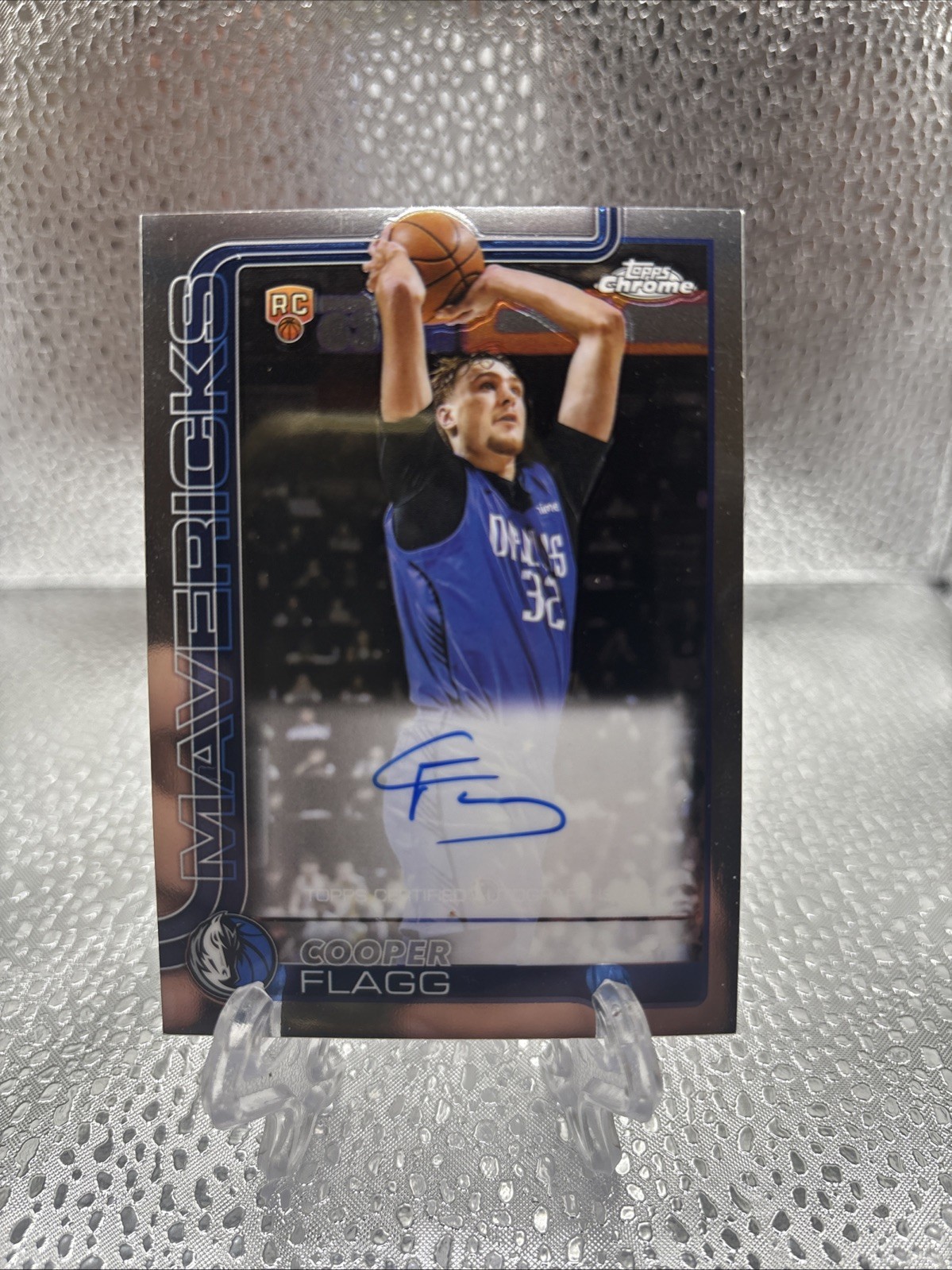 2025 Topps Chrome Cooper Flagg On Card Auto #TCAR-CF MAVERICKS