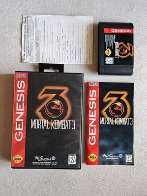 MORTAL KOMBAT 3 SEGA GENESIS 100% COMPLETE IN BOX W/ REGISTRATION