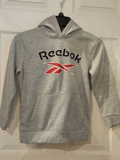 Boys Reebok Gray Hoodie with Logo