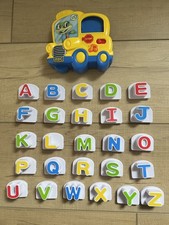 Leap Frog Fridge Phonics Magnetic Alphabet ABC School Bus Complete 26 Letters