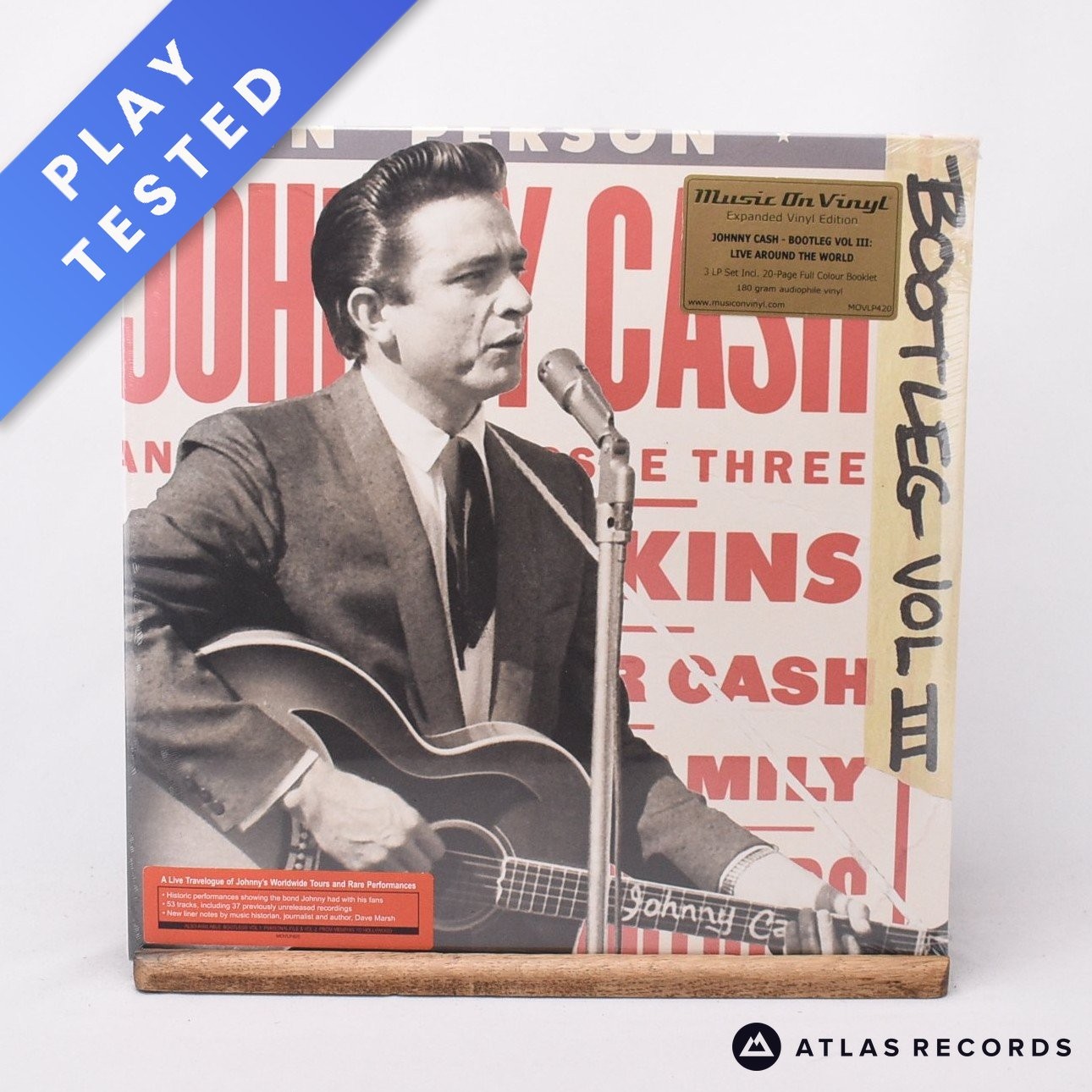 Johnny Cash Bootleg Vol III: Live Around The World 3 x LP Vinyl Record - NEW