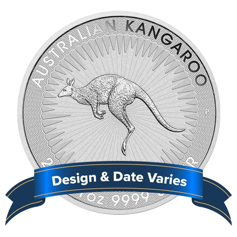 Australian Kangaroo Silver Bullion Coins 1 oz Precious Metal