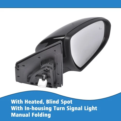 For Hyundai Tucson 2016-2018 87620D3430 Right Side Mirror Driver w/ Turn Signal