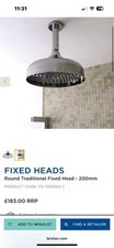 FLASH SALE - Briston Shower Rose Head - chrome
