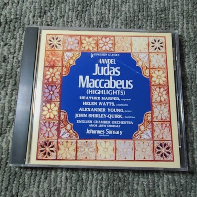 Handel   Judas Maccabeus CD 1992 Highlights Classical Vanguard OVC 4073