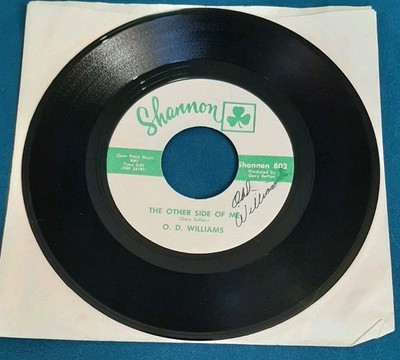 O.D. Williams 45 The Other Side Of Me / Get Out Of My Mind Shannon 802 vg++