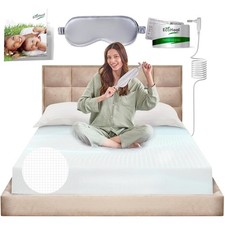 Full Size Grounding Sheet with 12 Silver Fiber for Restorative Sleep Comfort