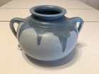 Antique Roseville Pottery"Carnelian" Blue  Drip Glaze Jardinièr Vase