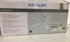 Kichler Renew Patio 52 in. Indoor/Outdoor Brushed Nickel Ceiling Fan *READ