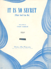 Vintage It Is No Secret Sheet Music Piano Voice Guitar Ukulele 1950 Hamblen