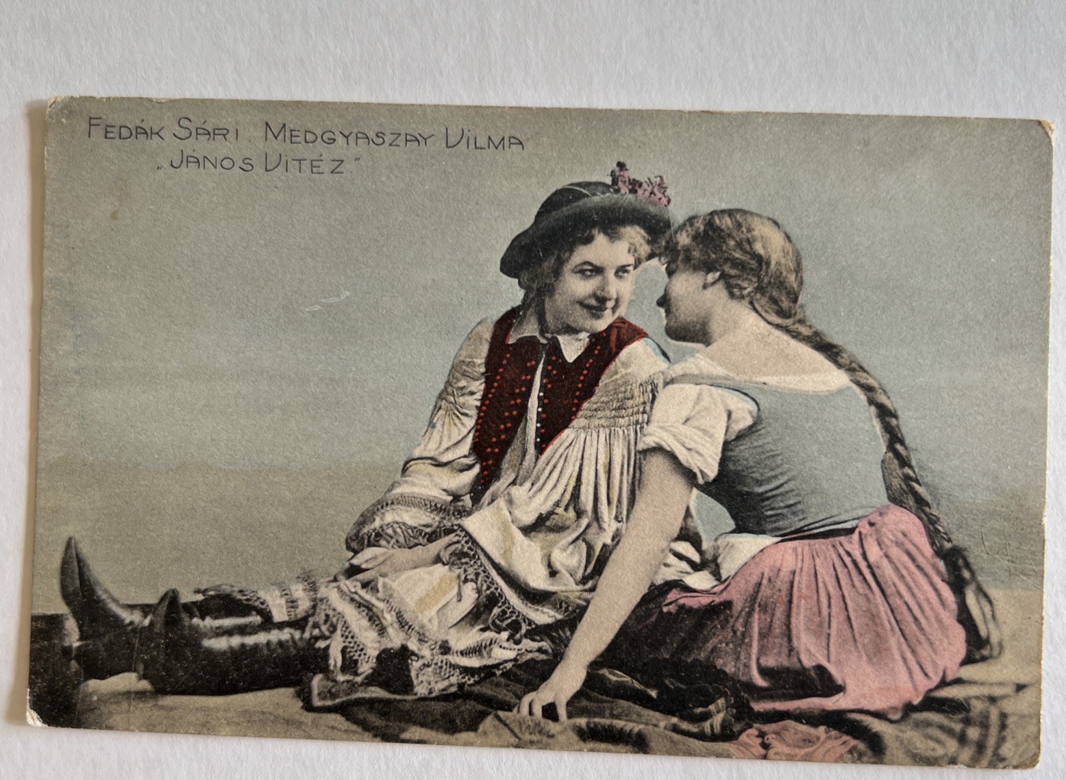 Postal Hungría c1905, Strelisky Fedák Sári & Medgyaszay Vilma “János Vitéz”