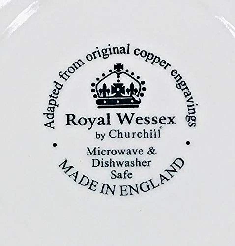 Royal Wessex by Victorian Calico Floral Dinner Plates - Set of 4 | Made in - Image 2 of 2