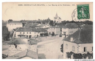 CAR-AETP7-0372-71 - CHENAY-LE-CHATEL - Le bourg et le chateau