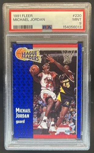 1991-92 Fleer Michael Jordan #220 Bulls PSA 9