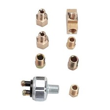 Universal Hydraulic Pressure Brake Light Switch Kit, Brass, Automatic