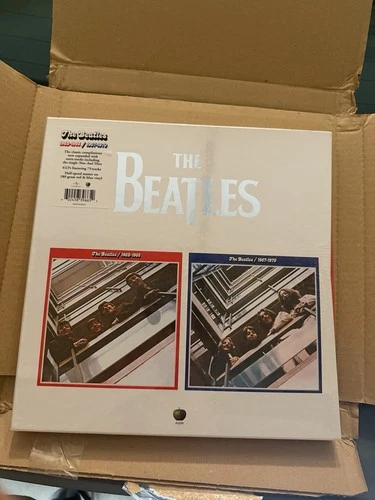 The Beatles 1962-1966 & 1967-1970 6 LP Box Set Color Vinyl Red & Blue SEALED New