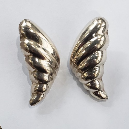 Tailandia 925 Pendientes Perforados Grandes Plata de Ley Cocoon 12g Sin Espalda Incluida - Imagen 2 de 11