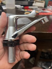 Chrome Plastic Single-Hole Water Tap, Single-Handle Lever Aerator