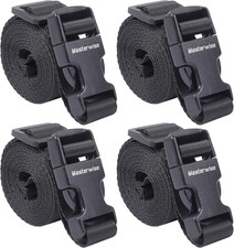 Buckle Straps with Clips, Adjustable Nylon Straps with Buckle, Packing Strap, Bl