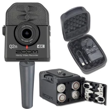 Zoom Q2n-4K Handy Video Recorder with Battery Pack, Handle, Case