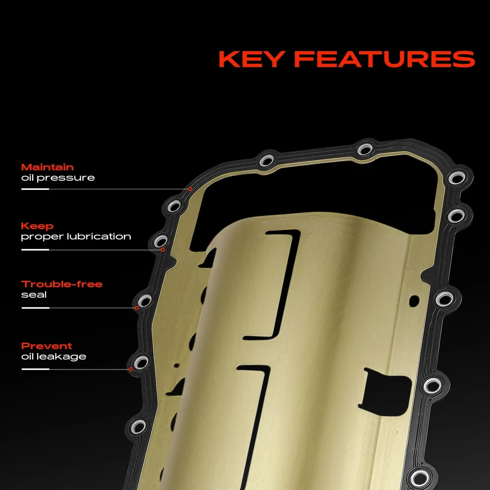 Juego de juntas de cárter de aceite de motor para Chrysler New Yorker Intrepid Dodge Eagle Plymouth Foto 4 de 4