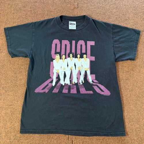 Spice Girls Spiceworld Tour T-Shirt Tultex Blac 1990s vintage concert t-shirt, vintage, size M, single stitch, B+ condition