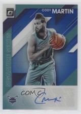 2019-20 Donruss Optic Signature Series Blue Prizm 10/25 Cody Martin Auto 04dh