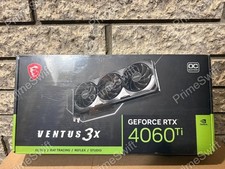 MSI NVIDIA GeForce RTX 4060 Ti VENTUS 3X OC 8GB GDDR6 Triple Fan PCIe 4.0 Sealed