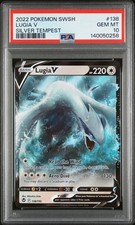 2022 POKEMON SWORD & SHIELD SILVER TEMPEST #138 LUGIA V PSA 10