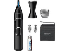 Cortapelos de nariz - Philips S5000 NT5650/16, Pila AA, recortador de precisión 